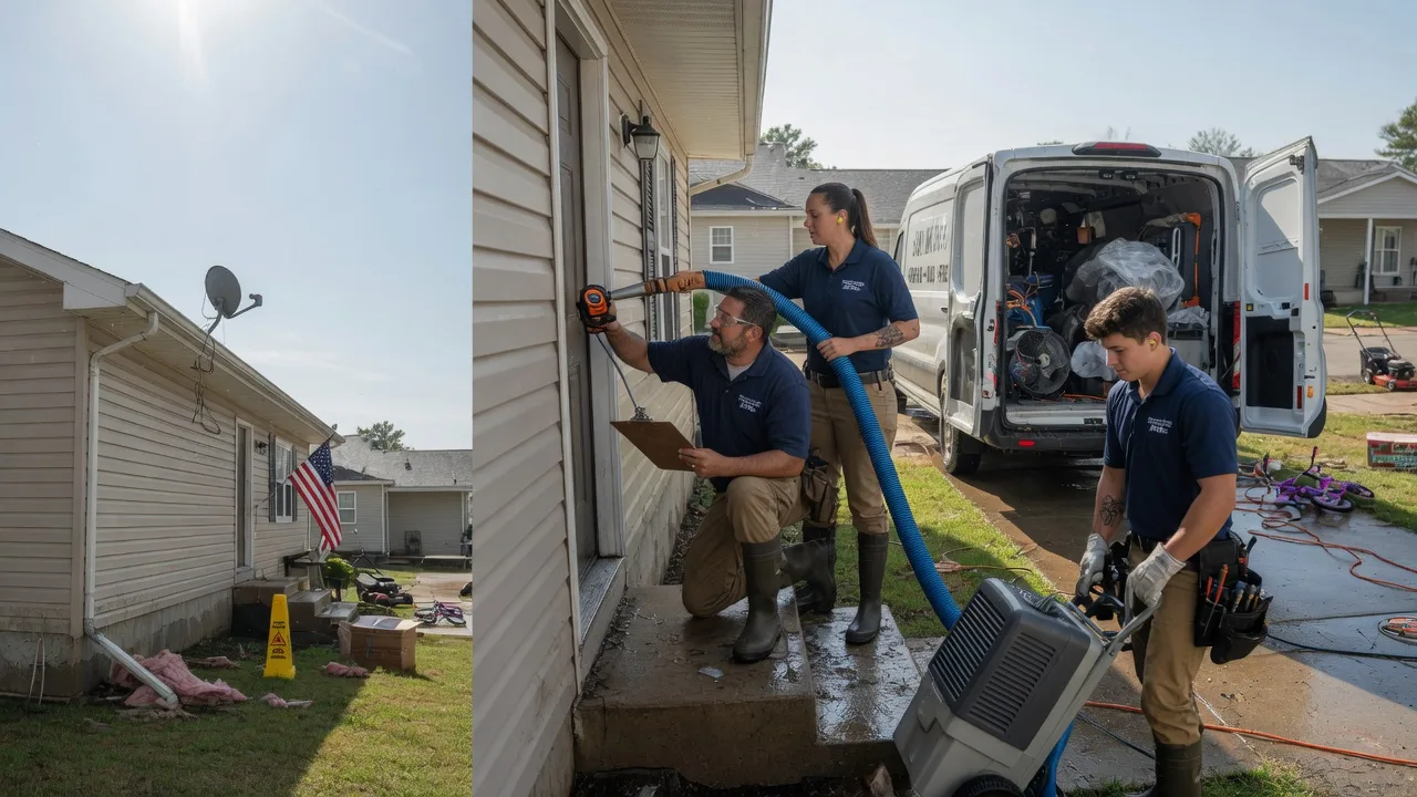 Ceiling Water Damage Restoration in Durham, KS near me